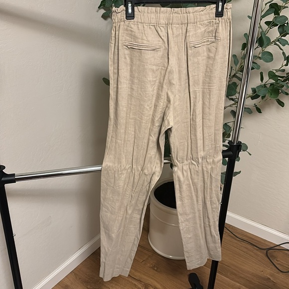 Tan linen pants - Picture 4 of 4